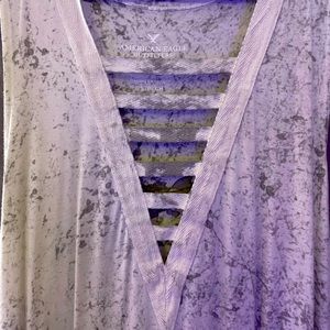 American Eagle Outfitters Small V Neck Muscle Tank